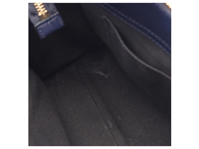 Borsa Salvatore Ferragamo Gancini Blu navy - vista 9