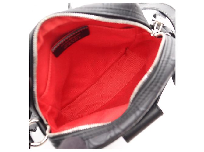 Sac à bandoulière Salvatore Ferragamo en cuir noir Gancini - vue 3