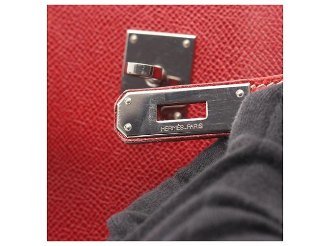 Hermès Borsa Hermes Kelly Sport MM Rouge Moyen Rosso - vista 14