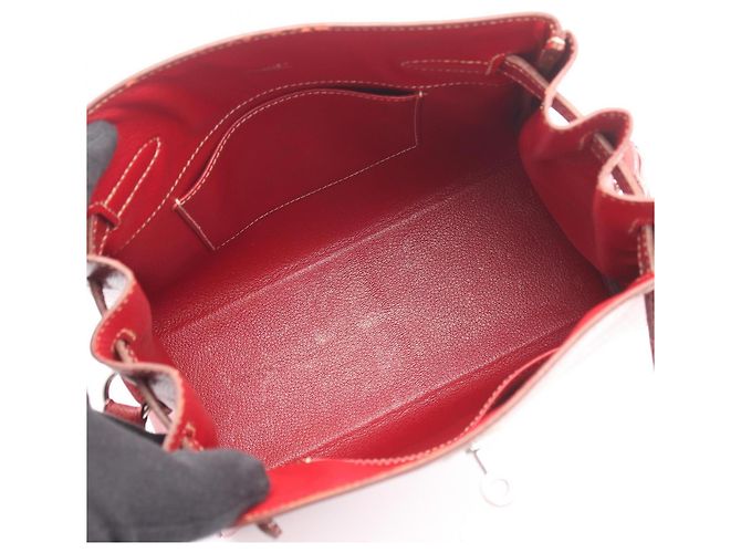 Hermès Borsa Hermes Kelly Sport MM Rouge Moyen Rosso - vista 3