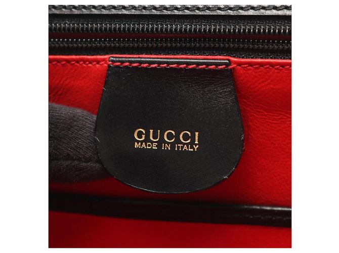 Borsa Gucci Bamboo in pelle nera Nero - vista 4