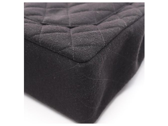 Timeless Borsa a Spalla Chanel Large Matelassé Nera Nero - vista 12