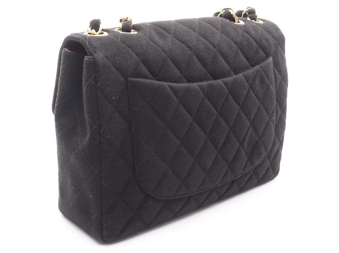 Timeless Borsa a Spalla Chanel Large Matelassé Nera Nero - vista 2