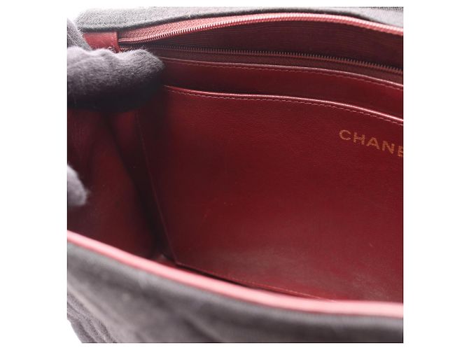 Timeless Borsa a Spalla Chanel Large Matelassé Nera Nero - vista 9
