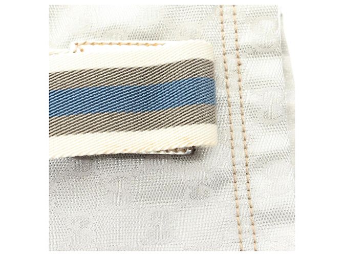 Borsa Tote Gucci GG Canvas Sherry Line Argento Multicolore - vista 9