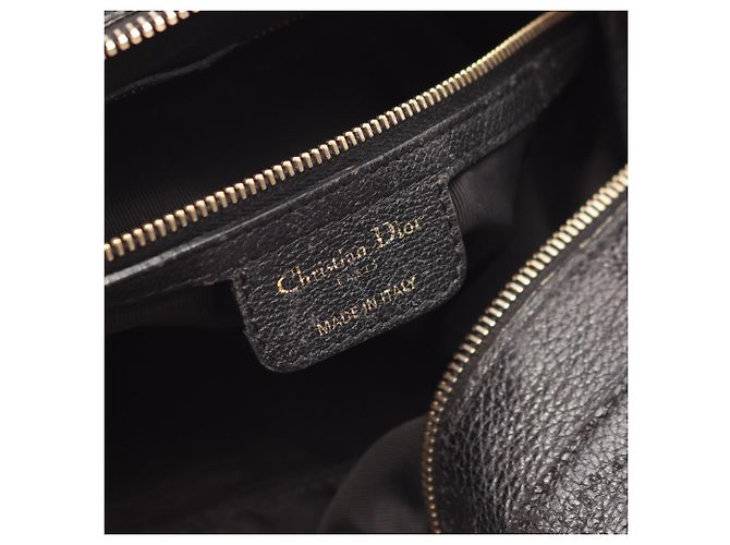 Borsa Tote Christian Dior Cannage Nero - vista 4
