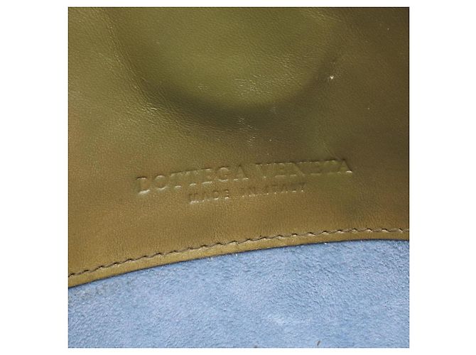 Borsa a Spalla Bottega Veneta Intrecciato D'oro Cachi - vista 4