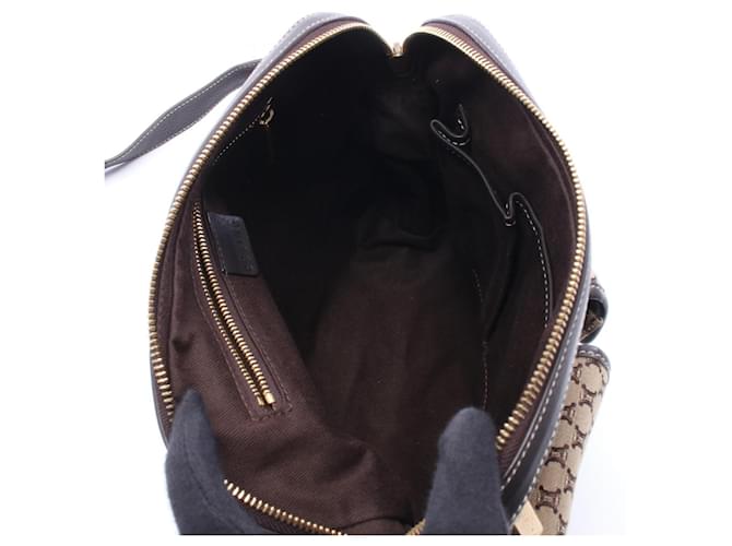 Céline Borsa a Spalla Celine Macadam Marrone Beige - vista 3