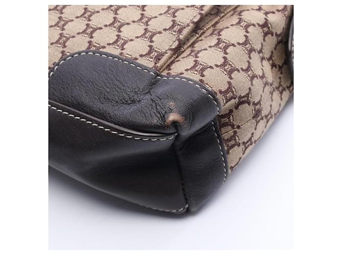 Céline Borsa a Spalla Celine Macadam Marrone Beige - vista 6