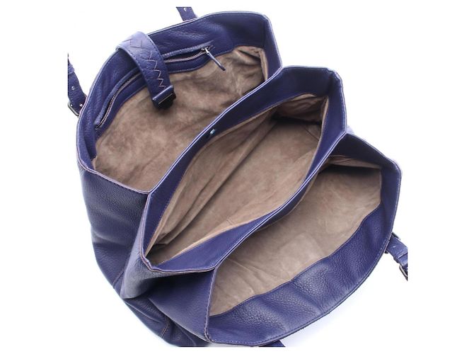 Borsa Bottega Veneta Roma Bag Medium Blu navy - vista 3