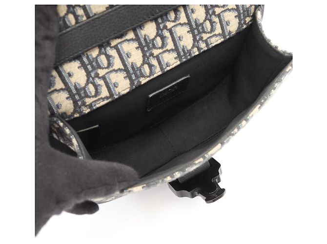 Christian Dior Dior GALLOP Mini Oblique Borsa a tracolla Crudo Blu navy - vista 3