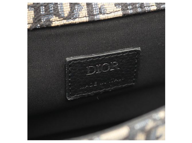 Christian Dior Dior GALLOP Mini Oblique Borsa a tracolla Crudo Blu navy - vista 4
