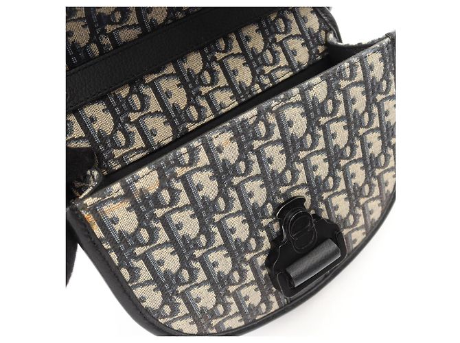 Christian Dior Dior GALLOP Mini Oblique Borsa a tracolla Crudo Blu navy - vista 6