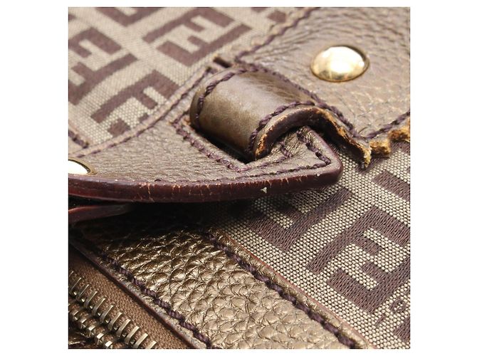 Fendi Zucca Tote Bag Beige Braun - Ansicht 6