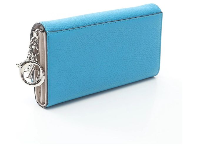 Christian Dior Diorissimo Chain Wallet Blu - vista 2