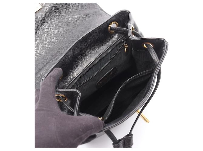 Zaino/Borsa Chanel Triple Coco Mark Nero - vista 3