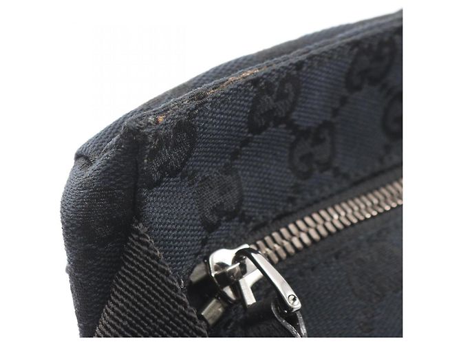 Marsupio Gucci GG Canvas Nero Blu navy - vista 8