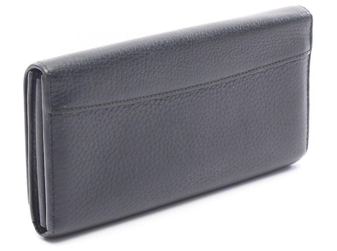 Louis Vuitton Capucines Noir Bi-fold Long Wallet Schwarz - Ansicht 2