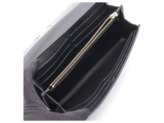 Louis Vuitton Capucines Noir Bi-fold Long Wallet Schwarz - Ansicht 3