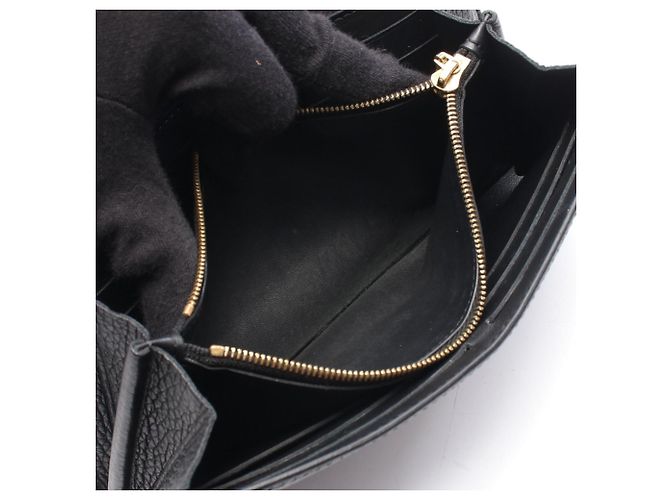 Louis Vuitton Capucines Noir Bi-fold Long Wallet Schwarz - Ansicht 6
