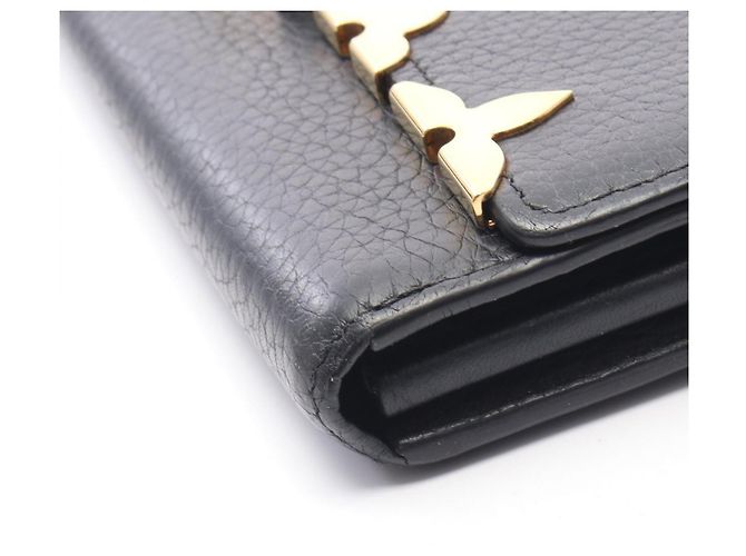 Louis Vuitton Capucines Noir Bi-fold Long Wallet Schwarz - Ansicht 9