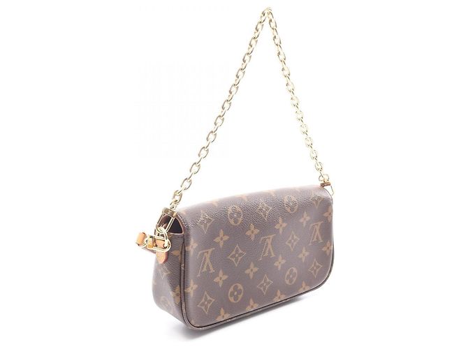 Portafoglio con Catena Louis Vuitton Ivy 2-Way Handbag Marrone - vista 2