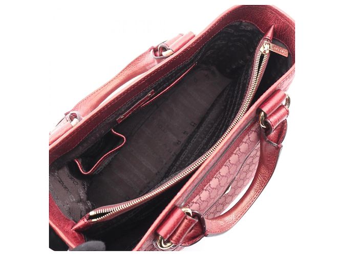 Céline Celine Boogie Bag Macadam Handtasche Bordeaux - Ansicht 3