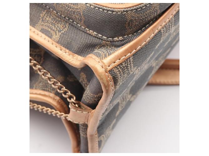 Céline Borsa Celine Paris Macadam Marrone Blu - vista 7