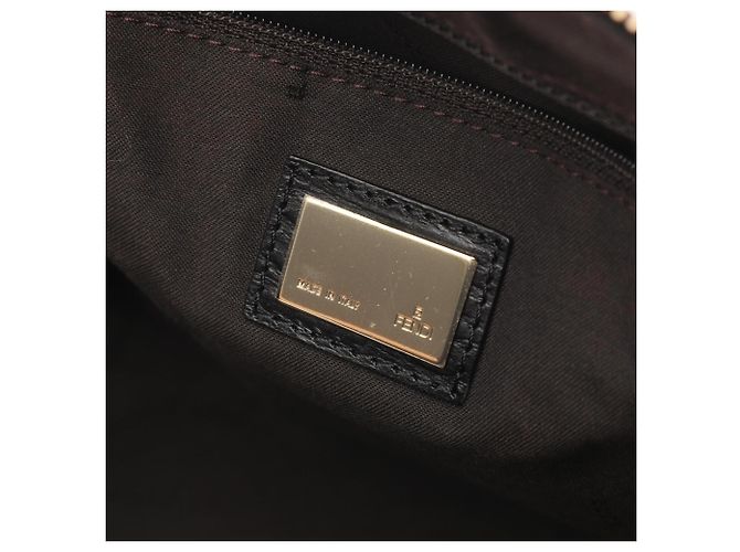 Borsa Tote Fendi Zucchino Nero - vista 4
