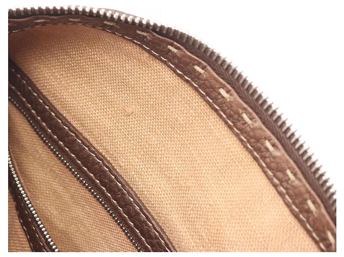 Borsa a Spalla Fendi Selleria Marrone - vista 8