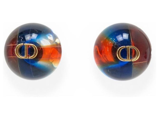 NEUE DIOR TRIBALES MULTIFARBENE GOLDTON-METALL OHRRINGE - Ansicht 2