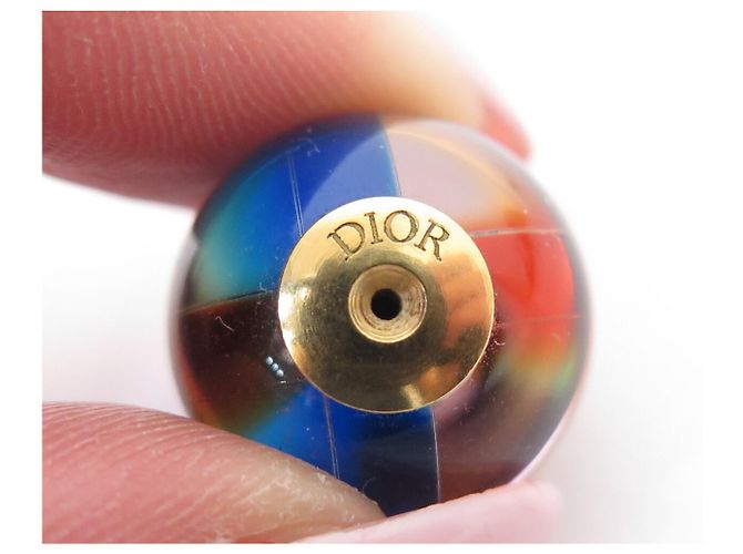 NEUE DIOR TRIBALES MULTIFARBENE GOLDTON-METALL OHRRINGE - Ansicht 6