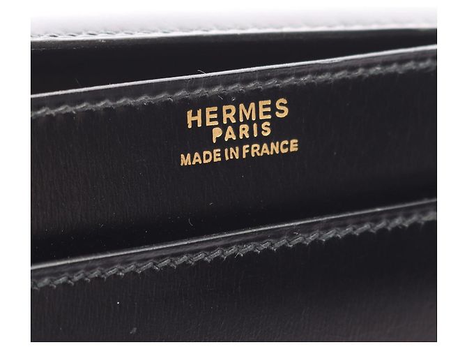 Hermès Borsa Hermes Piano in pelle nera Nero - vista 10