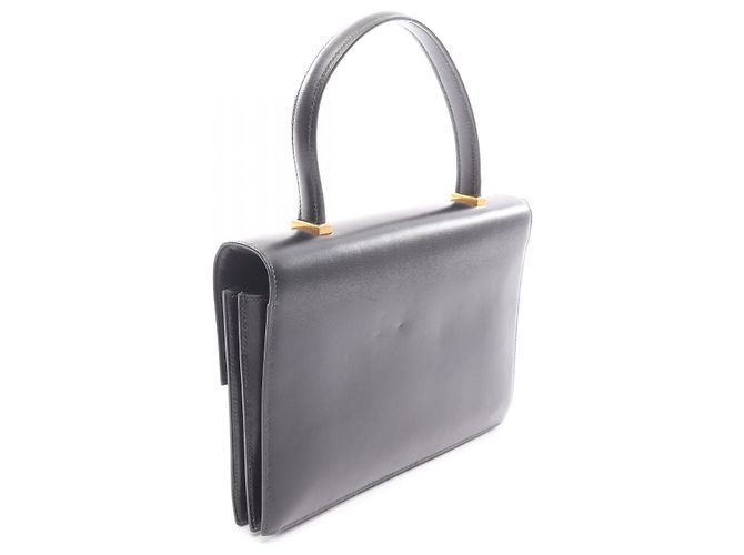 Hermès Borsa Hermes Piano in pelle nera Nero - vista 3