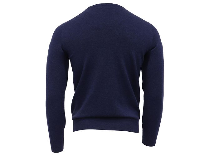 Brunello Cucinelli Pullover aus Navy Blue Kaschmir Blau Marineblau - Ansicht 4