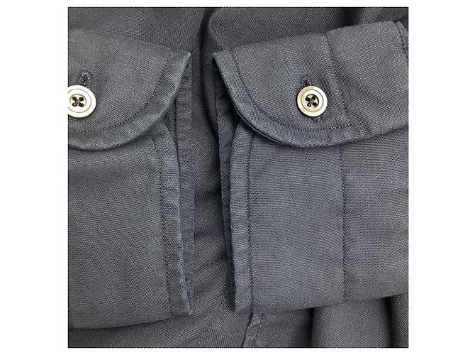 Tom Ford Button-Down-Hemd aus Lyocell in Navy Blue Blau Marineblau - Ansicht 6