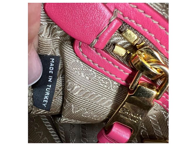 Borsa a tracolla Prada Jacquard Canvas Khaki Corda Peonia Marrone - vista 4