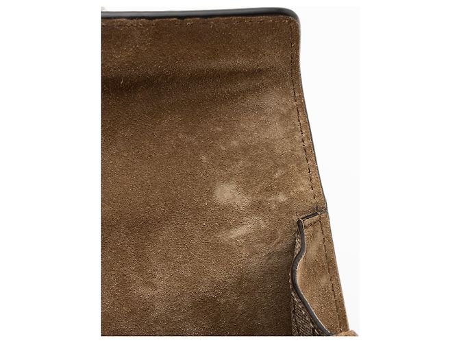 Borsa a tracolla Gucci GG Supreme Crystal Dionysus Medium E/W Marrone Beige - vista 10