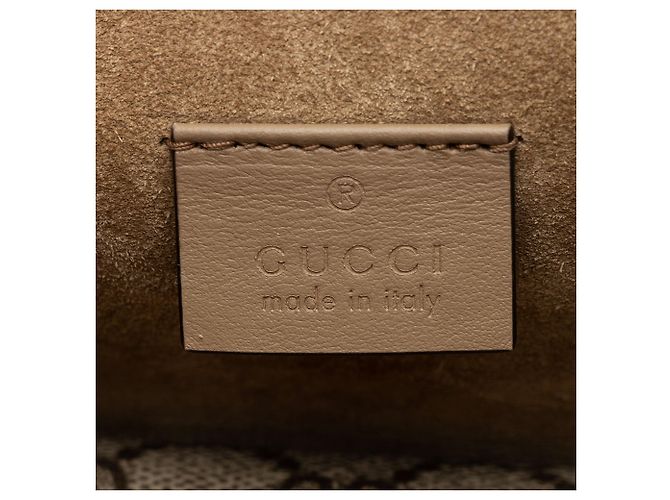 Borsa a tracolla Gucci GG Supreme Crystal Dionysus Medium E/W Marrone Beige - vista 8