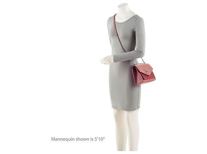 Bolsa de ombro Louis Vuitton em couro de vitelo Mylockme BB Rosa - vista 5