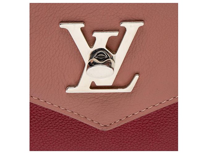 Bolsa de ombro Louis Vuitton em couro de vitelo Mylockme BB Rosa - vista 9