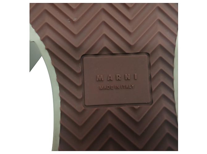Sneakers Marni Pablo Mary-Jane in pelle nappa nera - vista 10