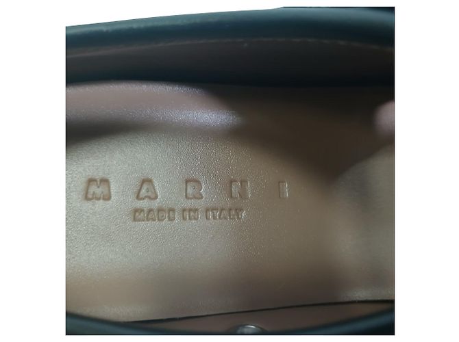 Sneakers Marni Pablo Mary-Jane in pelle nappa nera - vista 8