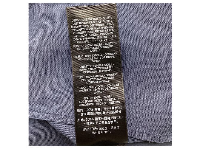 Tom Ford Button-Down Shirt in Blue Lyocell - view 5