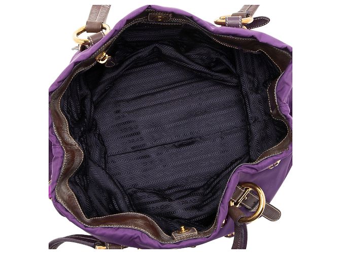 Tote Prada Tessuto Jeweled Pietre - VENTE FINALE Violet - vue 6