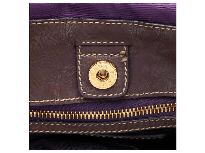Tote Prada Tessuto Jeweled Pietre - VENTE FINALE Violet - vue 9