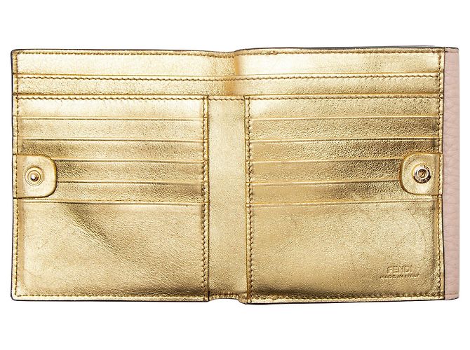 Portafoglio compatto Fendi Selleria in pelle Peakaboo - vista 5