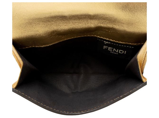 Portafoglio compatto Fendi Selleria in pelle Peakaboo - vista 6