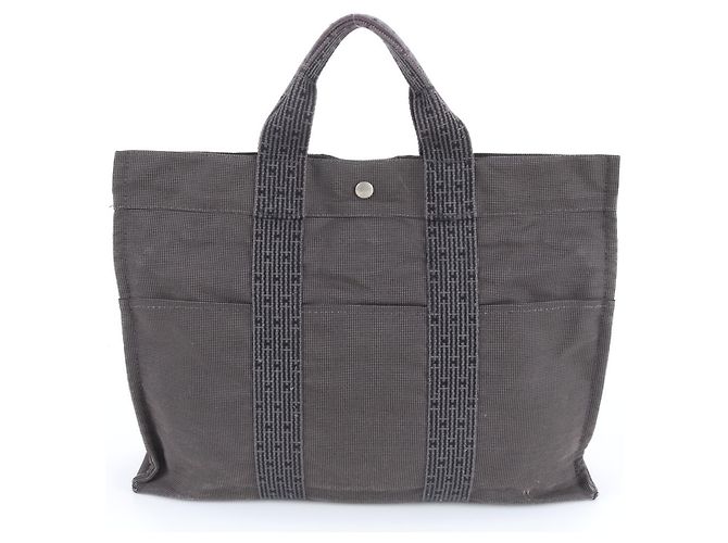 Hermès Borsa Tote Hermes Herline MM Marrone - vista 3