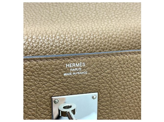 Hermès Borsa Kelly Messenger PM Hermes Marrone - vista 12
